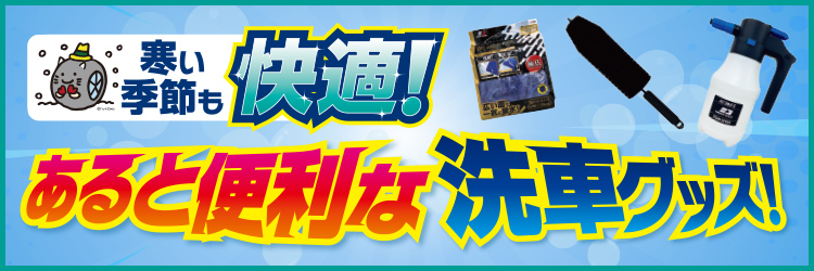 快適！あると便利な洗車グッズ